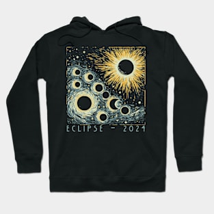 Eclipse 2024 -- Total Solar Eclipse Starry Night Hoodie